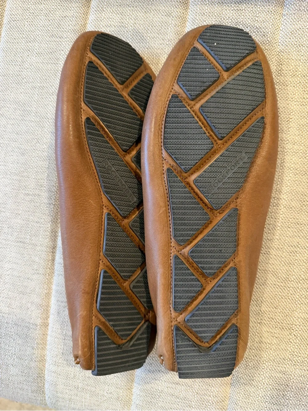 Rockport Men’s Brown Leather Slip-On Loafers